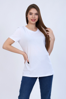 Женская белая простая футболка Натали