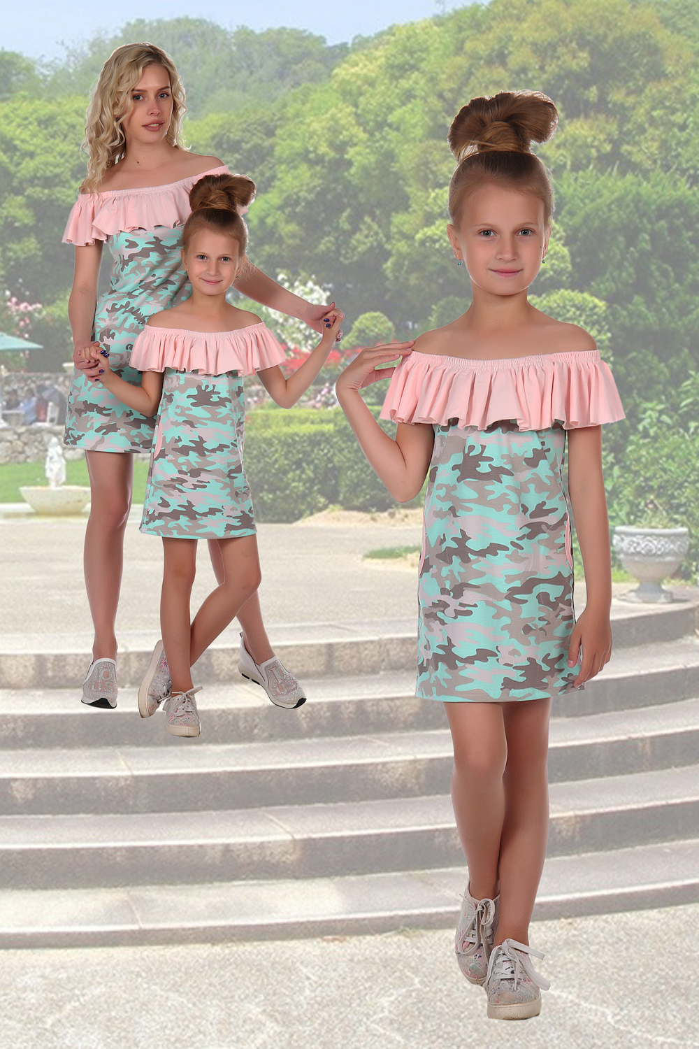 Фото товара 22575, модный сарафан для девочки с открытыми плечами