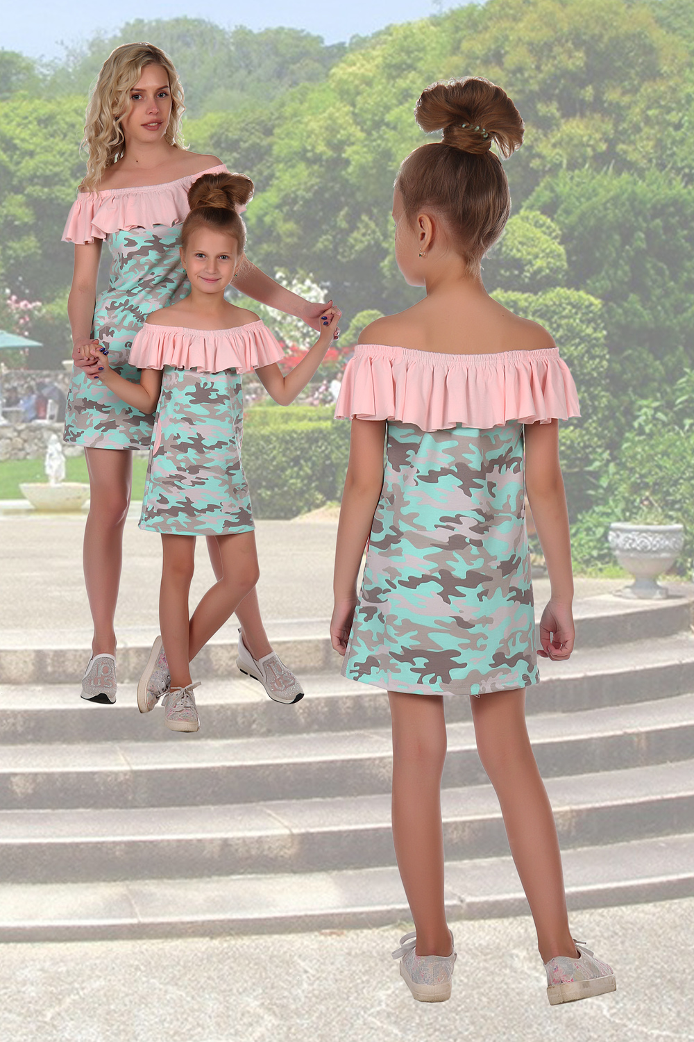 Фото товара 22576, модный сарафан для девочки с открытыми плечами