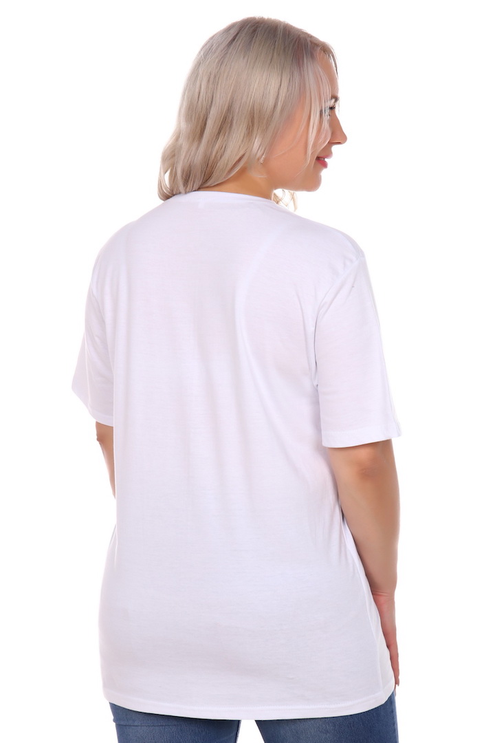 Фото товара 20248, белая футболка с кошкой